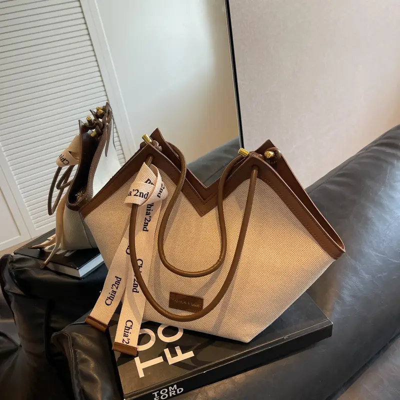 Women Canvas Shoulder Bag Large Capacity 2024 - Image 2