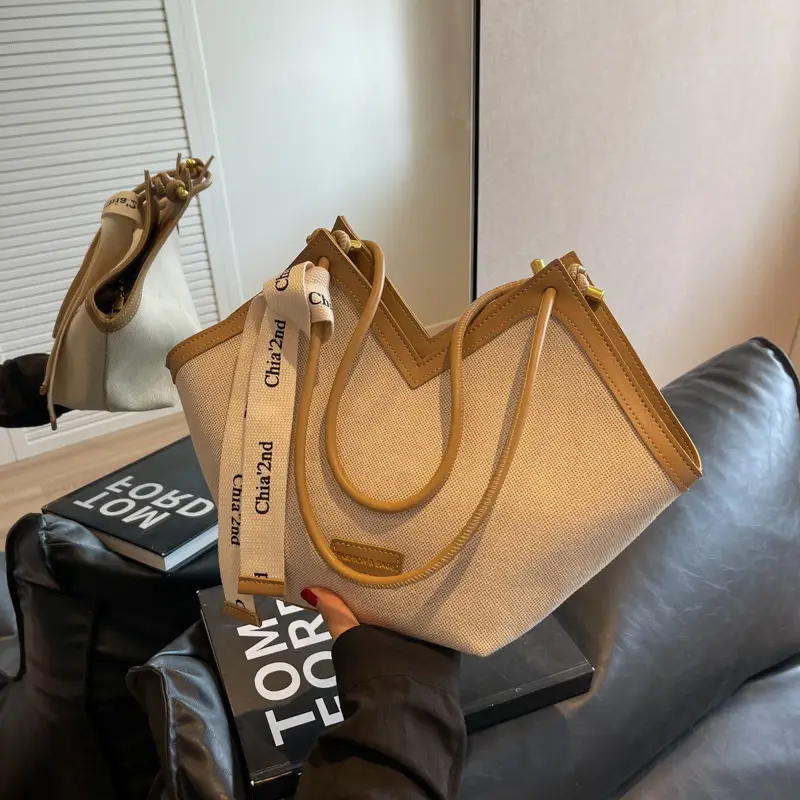 Women Canvas Shoulder Bag Large Capacity 2024 - Image 3