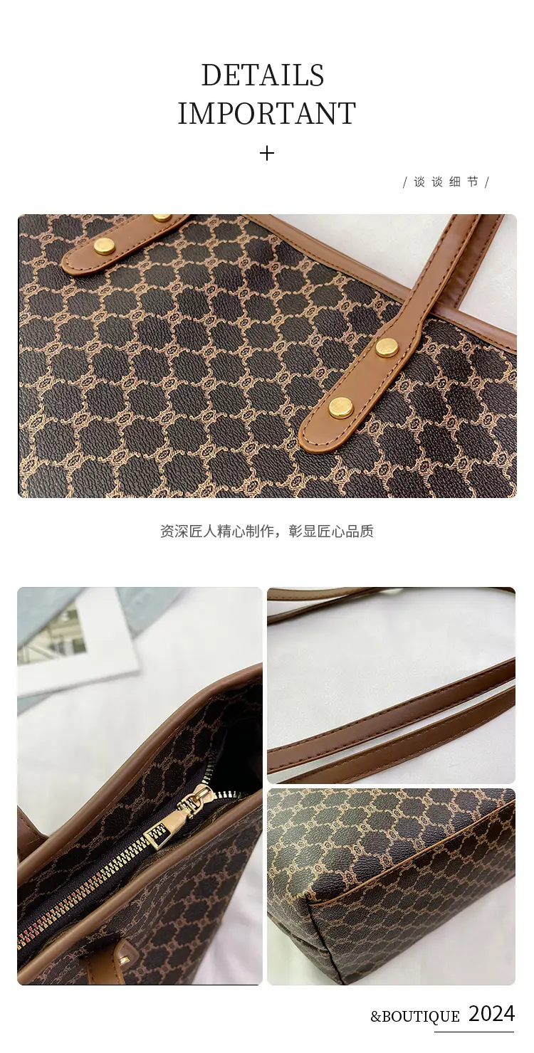 Commuting Personalized Large-Capacity Tote Bag for Women 2025 Summer New Style Beautiful Niche Trendyy Shoulder Bag Texture Women's Bag — feature 4