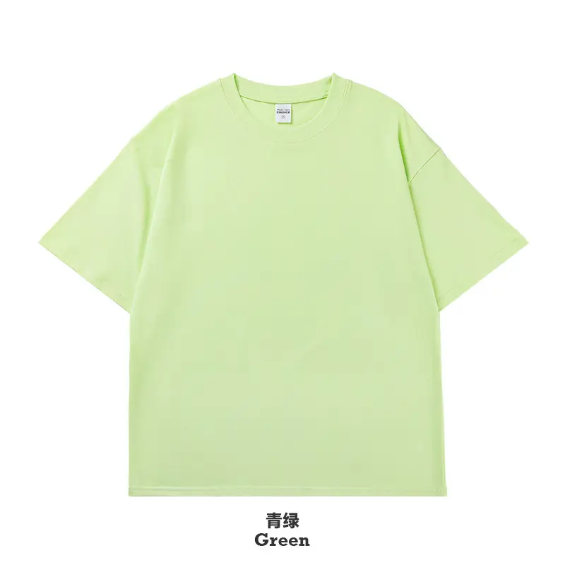 Men Light Green Cotton Crewneck T-Shirt Non-Relaxed Fit - Image 18