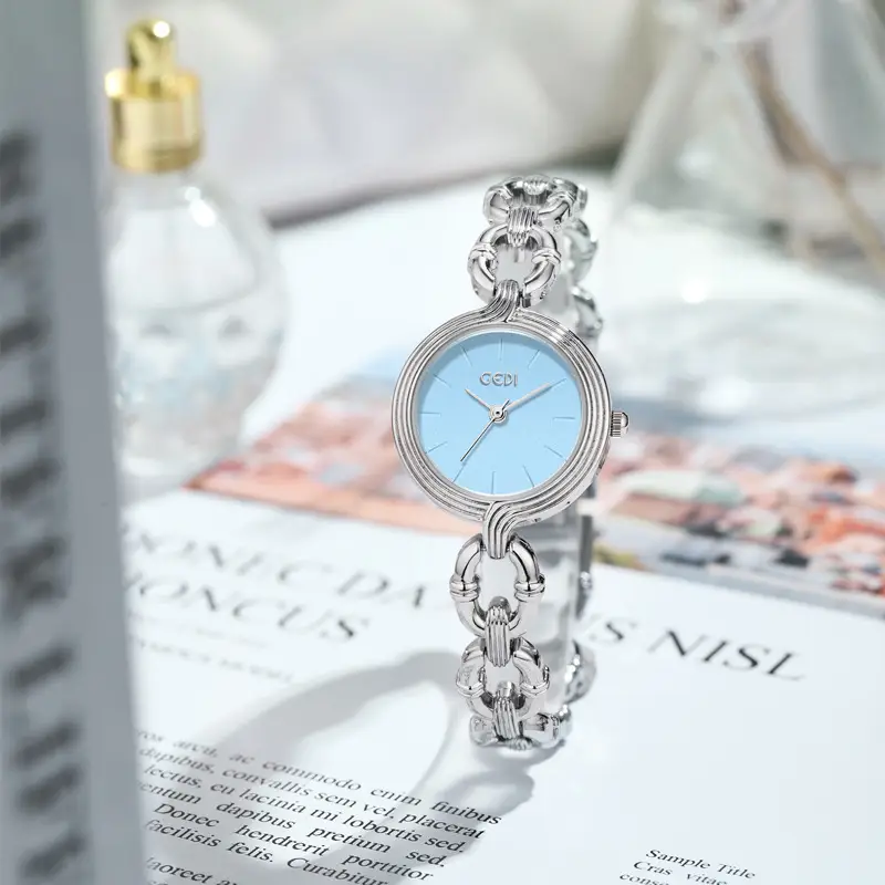 Goldie Women's Pink Chain Watch Small Elegant Design