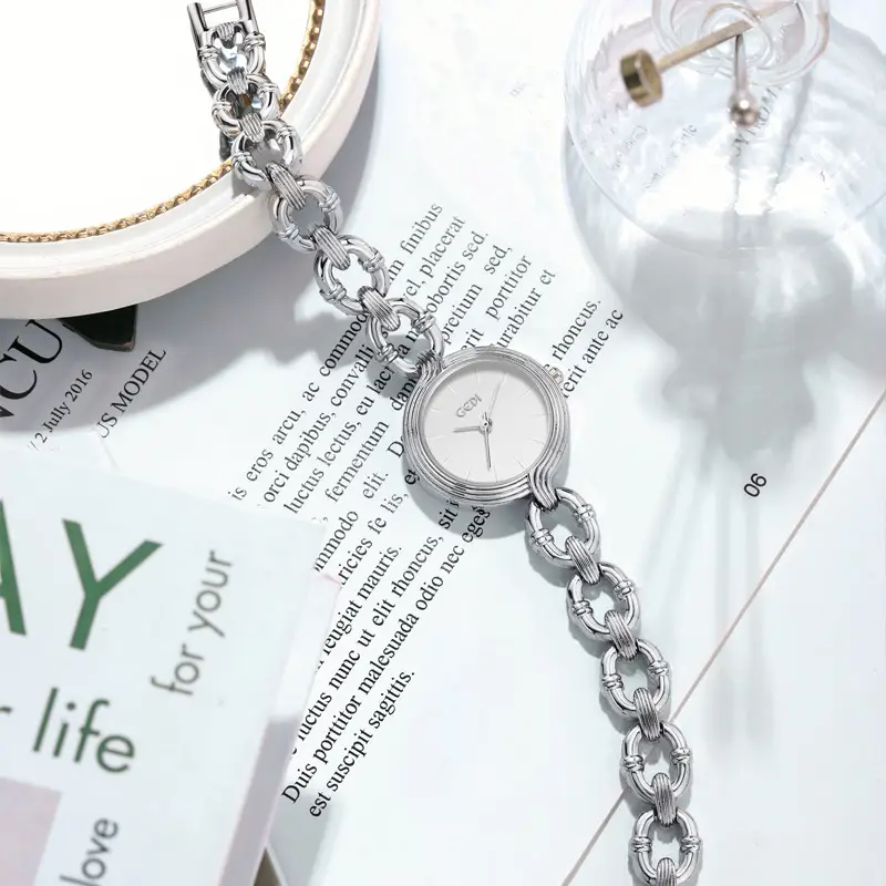 Goldie Women's Pink Chain Watch Small Elegant Design