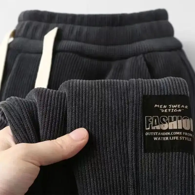 Men's Fleece Lined Winter Sweatpants Fleece Warm Winter Wear - Image 3