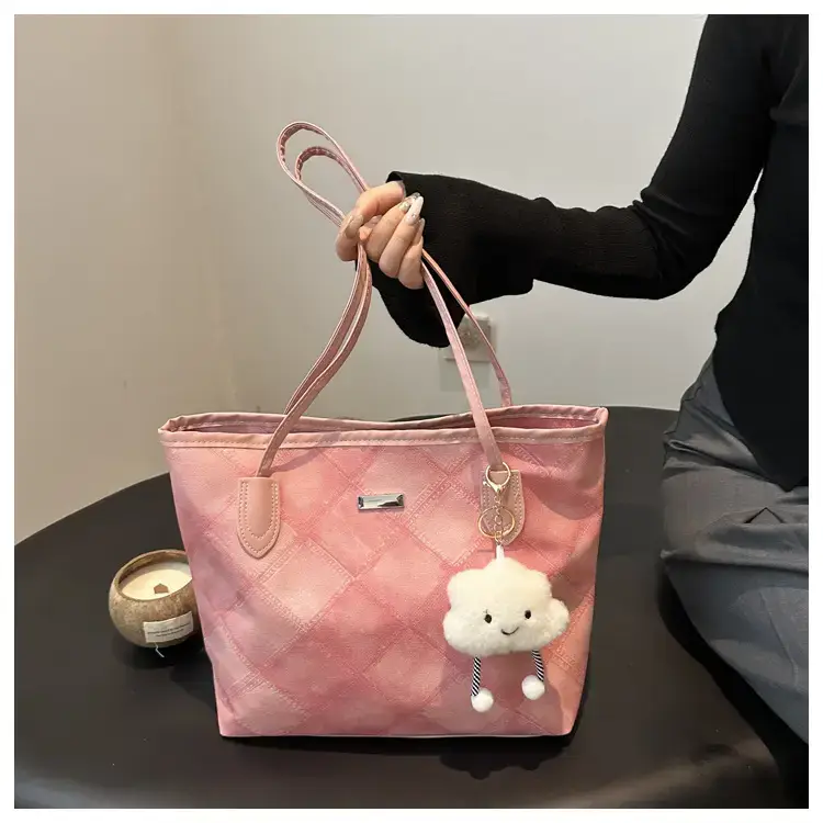 Women's Large Capacity Quilted Shoulder Bag Winter — feature 21