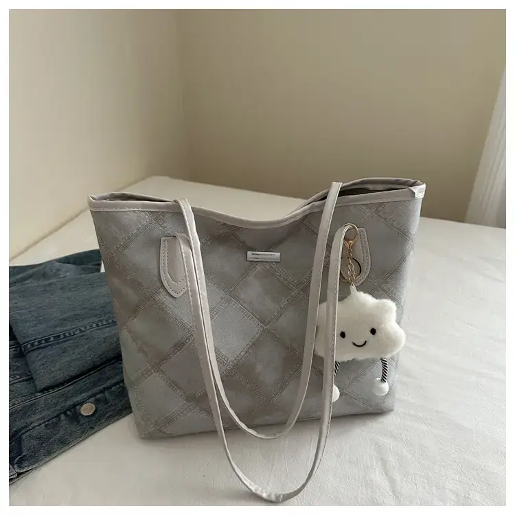 Women's Large Capacity Quilted Shoulder Bag Winter — feature 29