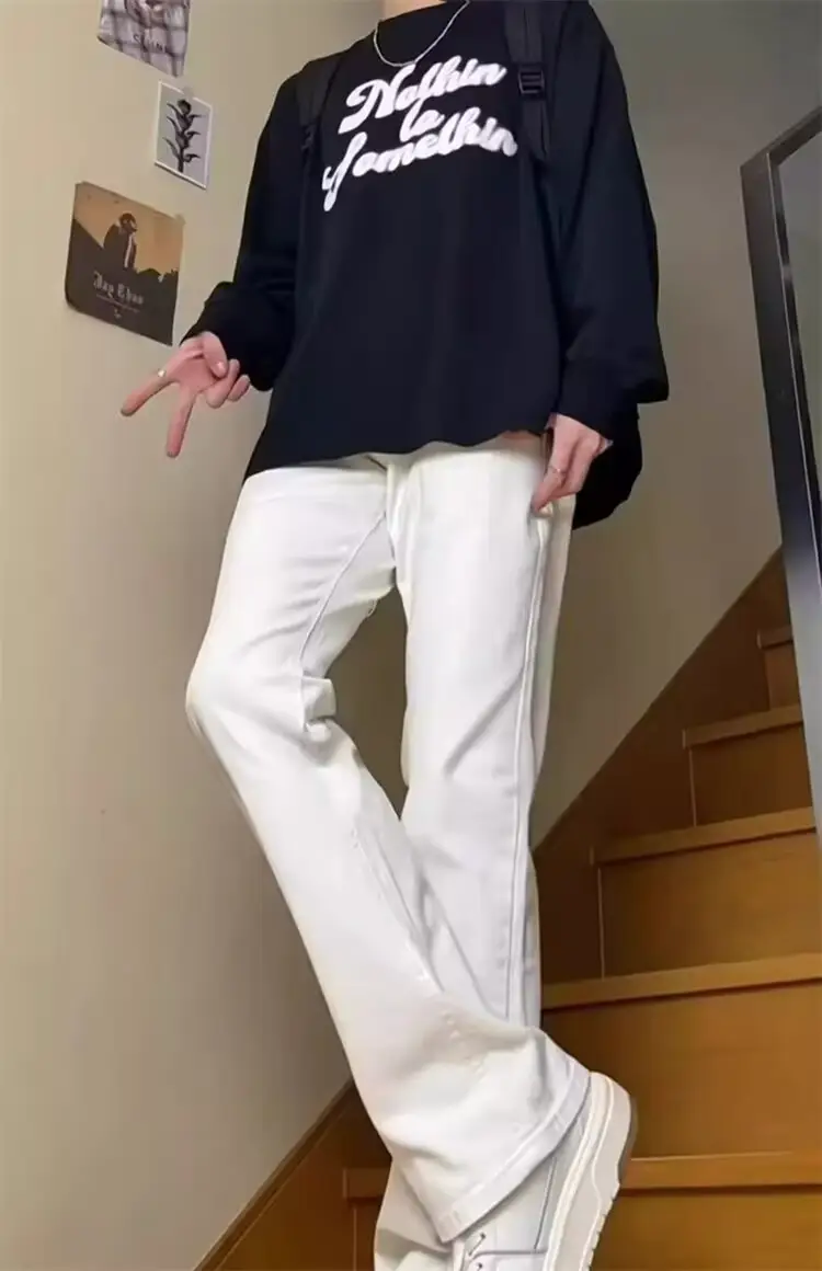 Men's Pure White Slim Fit Slim Fit Trousers — feature 15