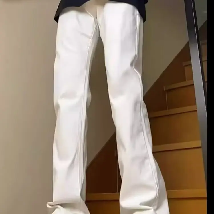 Men's Pure White Slim Fit Slim Fit Trousers — feature 21