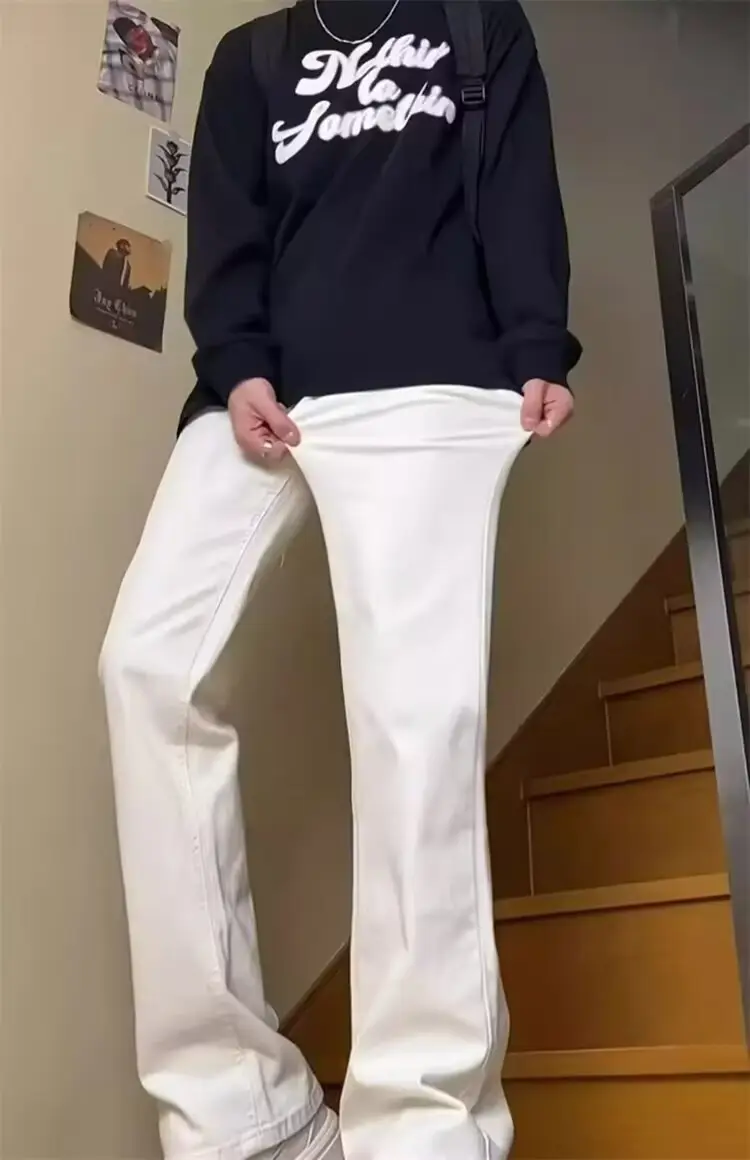 Men's Pure White Slim Fit Slim Fit Trousers — feature 9