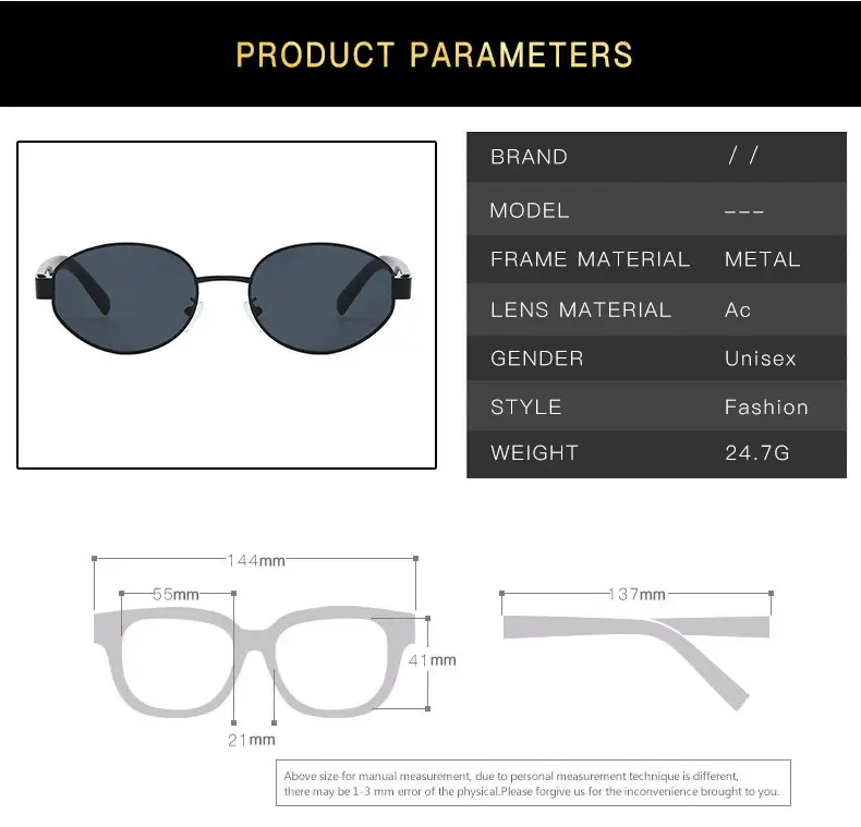 Golden Red Metal Sunglasses for Women Y2K Street Fashion — feature 17