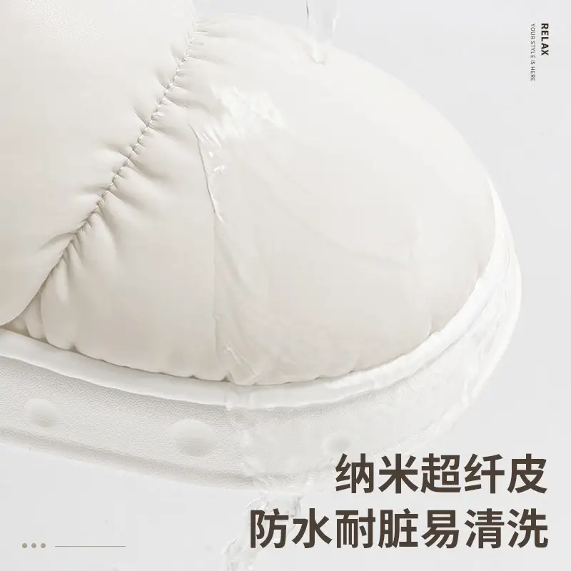 Cotton Slippers with Heel for Men's Winter Waterproof Thick-soled Shit Feeling Couple's Household Indoor Warm Wearing Cotton Slippers for Women - Image 7