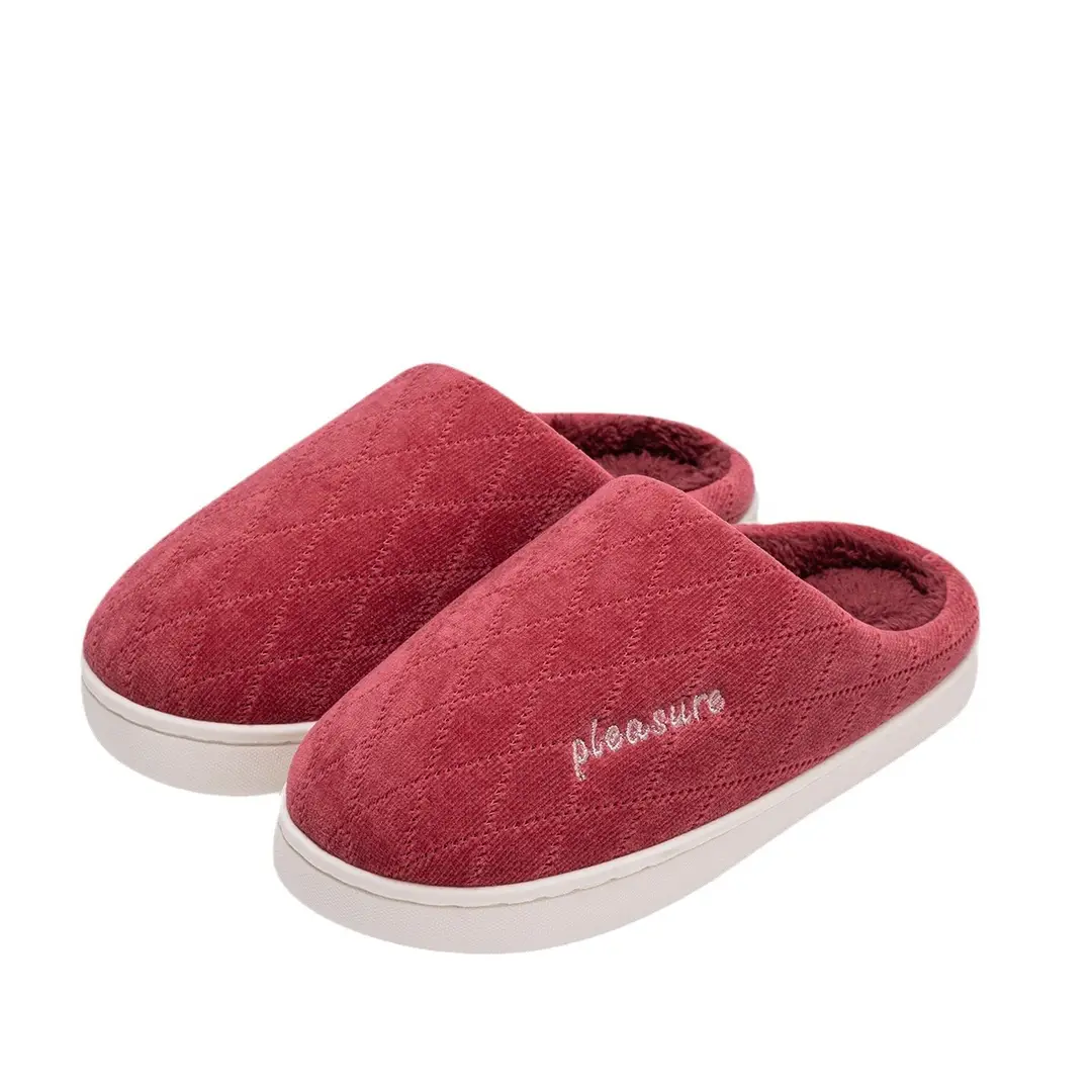 Anti-Slip Cotton Slippers for the Elderly, Women's Winter Indoor Home 2026 New Silent Warm Plush Slippers for Men