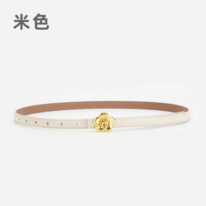 Light Purple Genuine Leather Belt for Women - Image 12