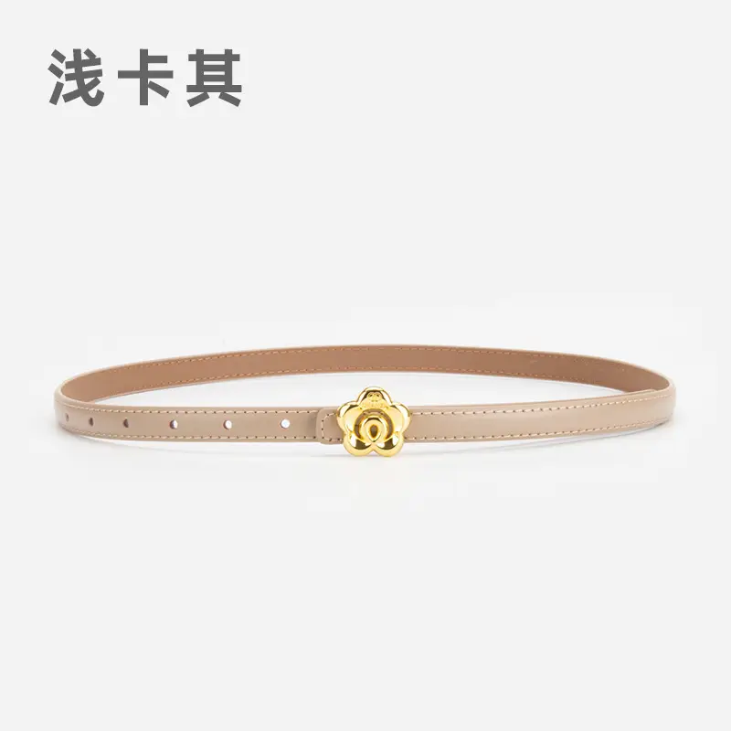 Light Purple Genuine Leather Belt for Women - Image 14