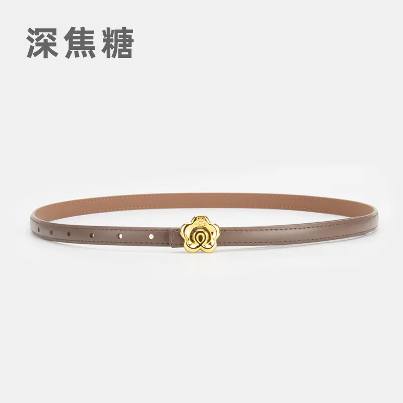 Light Purple Genuine Leather Belt for Women - Image 18