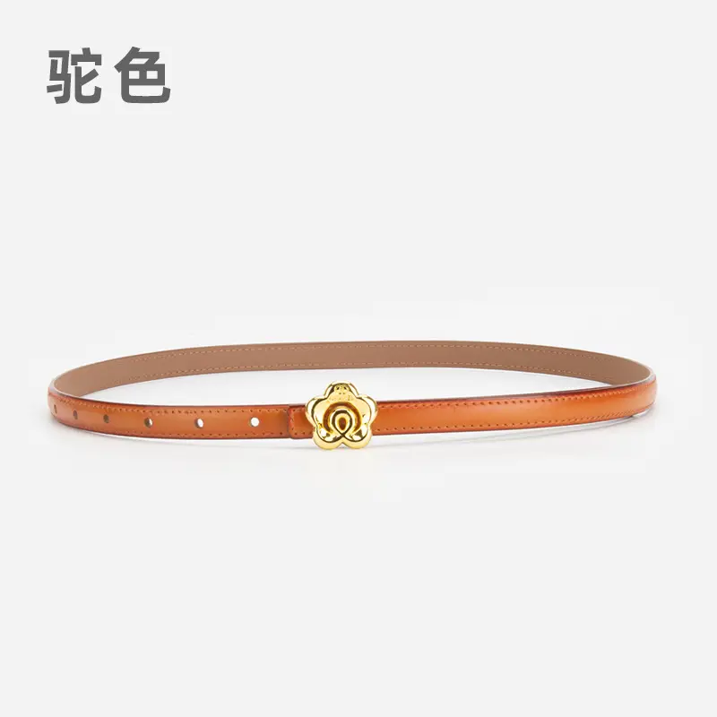 Light Purple Genuine Leather Belt for Women - Image 19