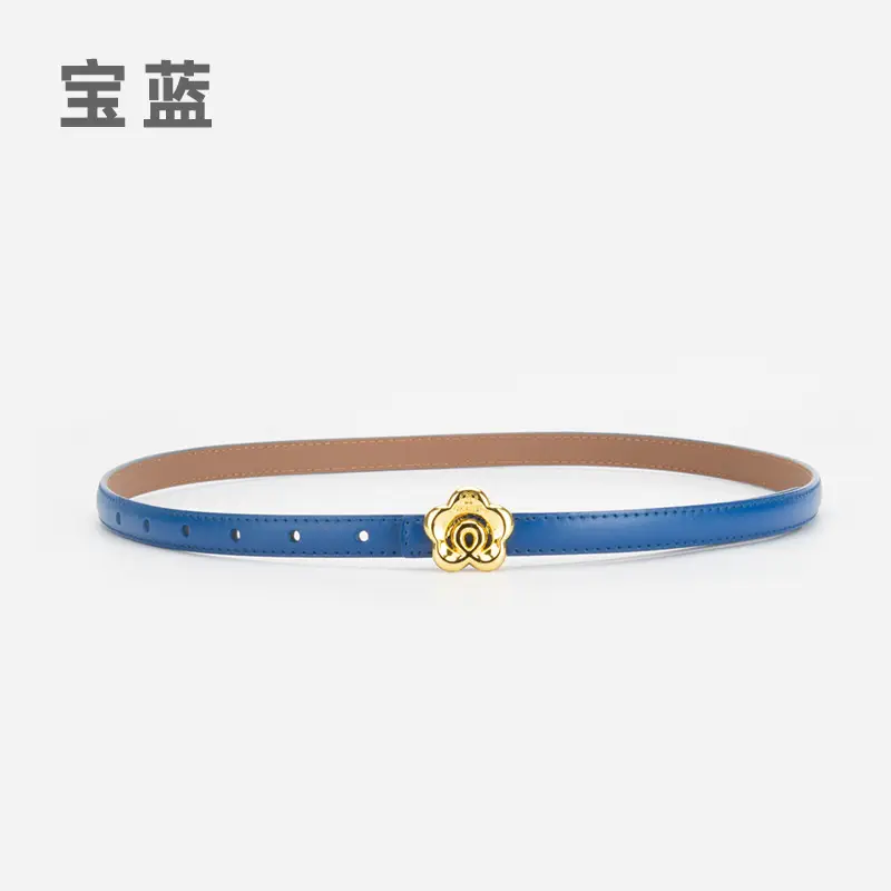 Light Purple Genuine Leather Belt for Women - Image 2