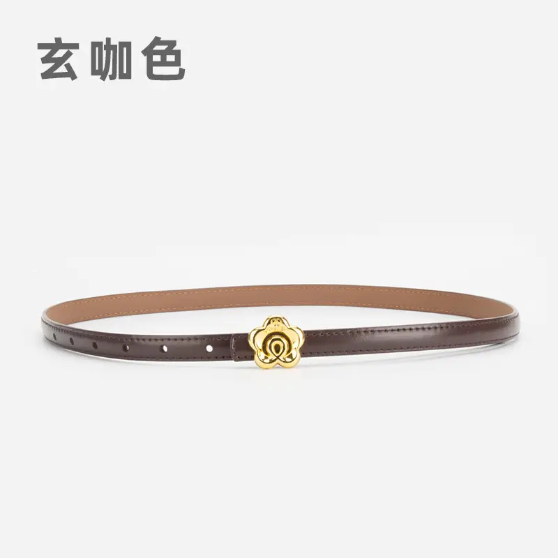 Light Purple Genuine Leather Belt for Women - Image 21