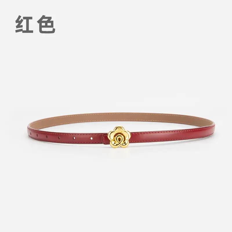 Light Purple Genuine Leather Belt for Women - Image 6