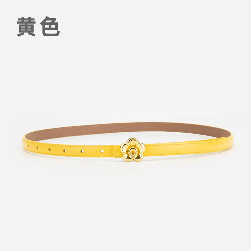 Light Purple Genuine Leather Belt for Women - Image 7
