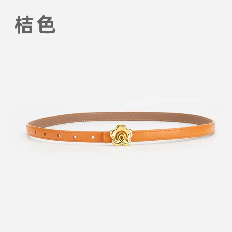 Light Purple Genuine Leather Belt for Women - Image 9