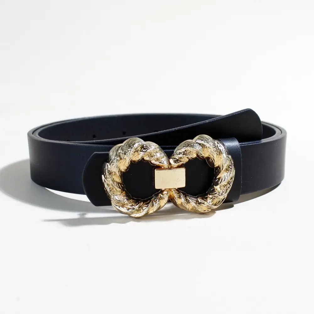 Trendy Bow Buckle Belt for Women Beige — feature 10