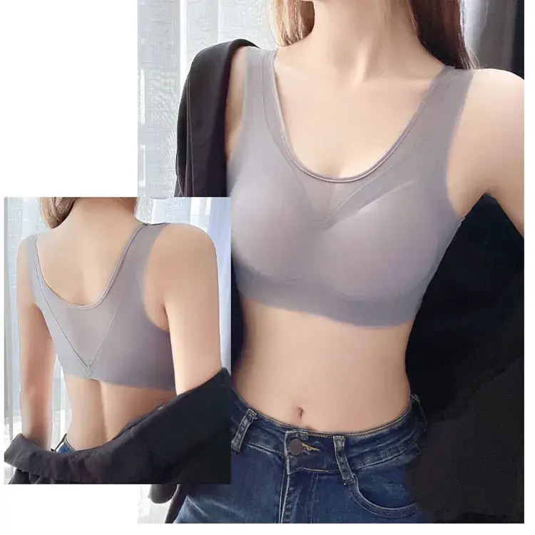 Women's No-Steel Rings Push Up Bra Summer Mesh - Image 7