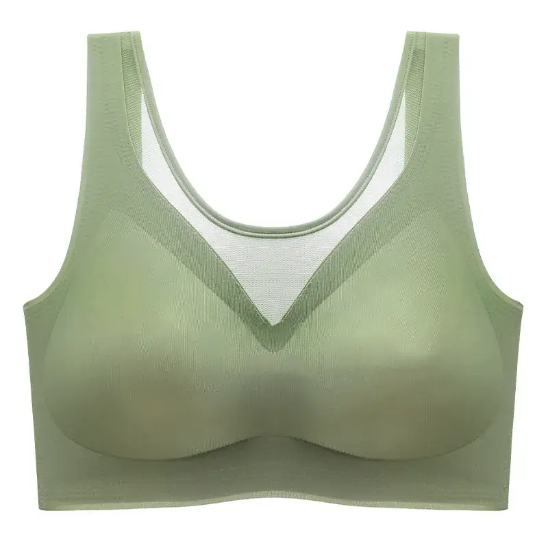 Women's No-Steel Rings Push Up Bra Summer Mesh - Image 4