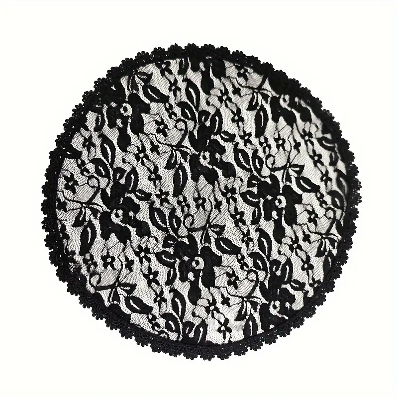 Muslim Wedding Headscarf with Lace Design Small Cover - Image 2