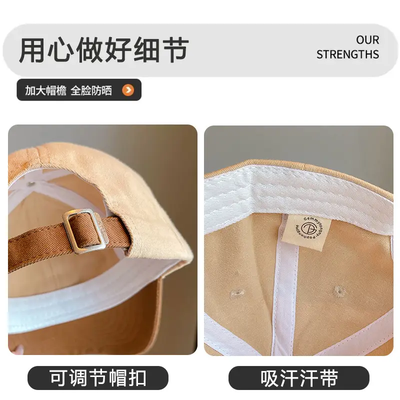 Pophong Gee Pop-Up Baseball Cap Beige — feature 7