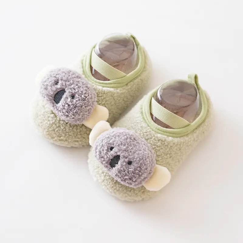 Baby Fleece Floor Shoes Warm Cartoon Non-Slip