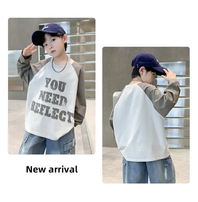 Spring Long Sleeve T-Shirt for Boys Medium to Large — feature 10