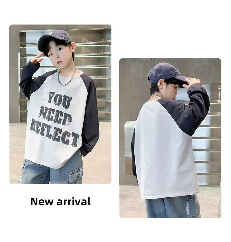 Spring Long Sleeve T-Shirt for Boys Medium to Large — feature 19