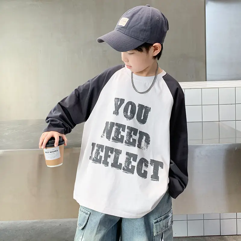 Spring Long Sleeve T-Shirt for Boys Medium to Large — feature 3