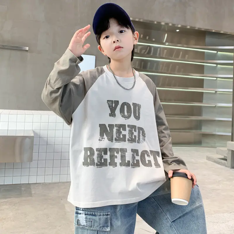 Spring Long Sleeve T-Shirt for Boys Medium to Large