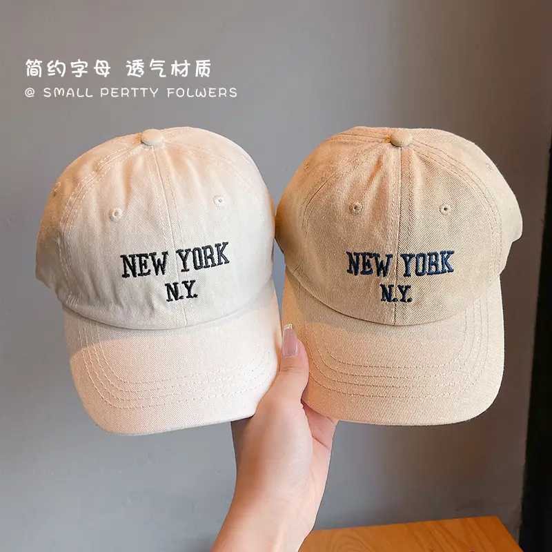 Red New York Cap for Girls Boys Spring Autumn - Image 8