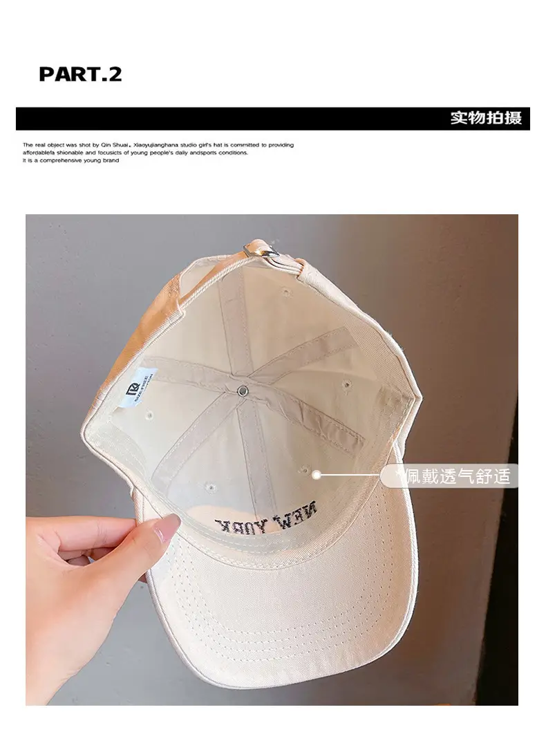 Red New York Cap for Girls Boys Spring Autumn — feature 5