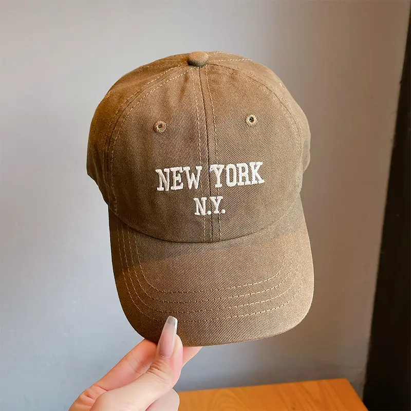 Red New York Cap for Girls Boys Spring Autumn — feature 7