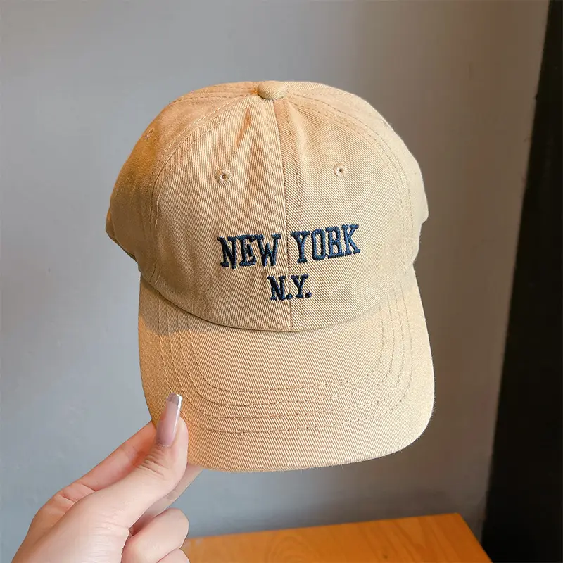 Red New York Cap for Girls Boys Spring Autumn - Image 5