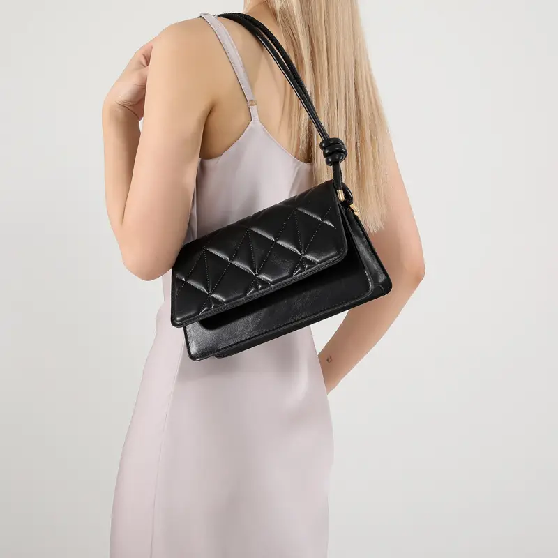 Pink Quilted Crossbody Bag for Women 2025 - Image 7