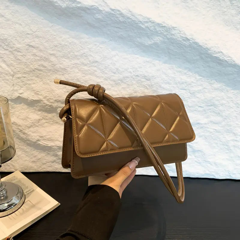 Pink Quilted Crossbody Bag for Women 2025 - Image 2