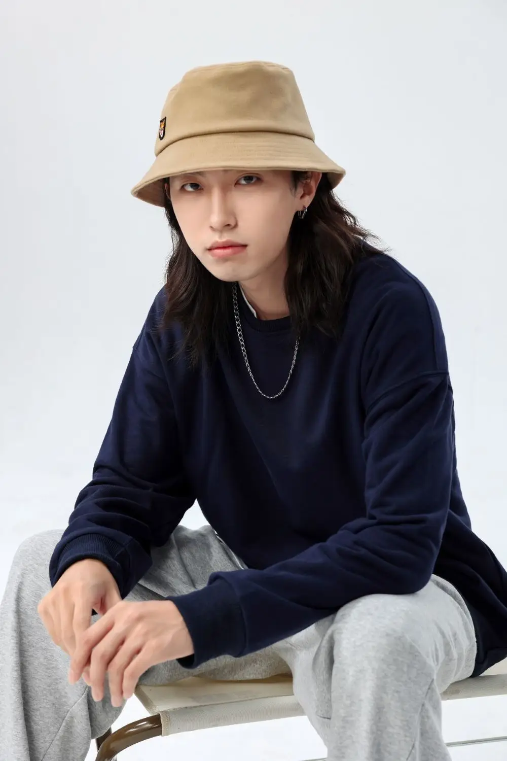 300g Cotton Terry Knit Sweatshirt Large Teal — feature 15