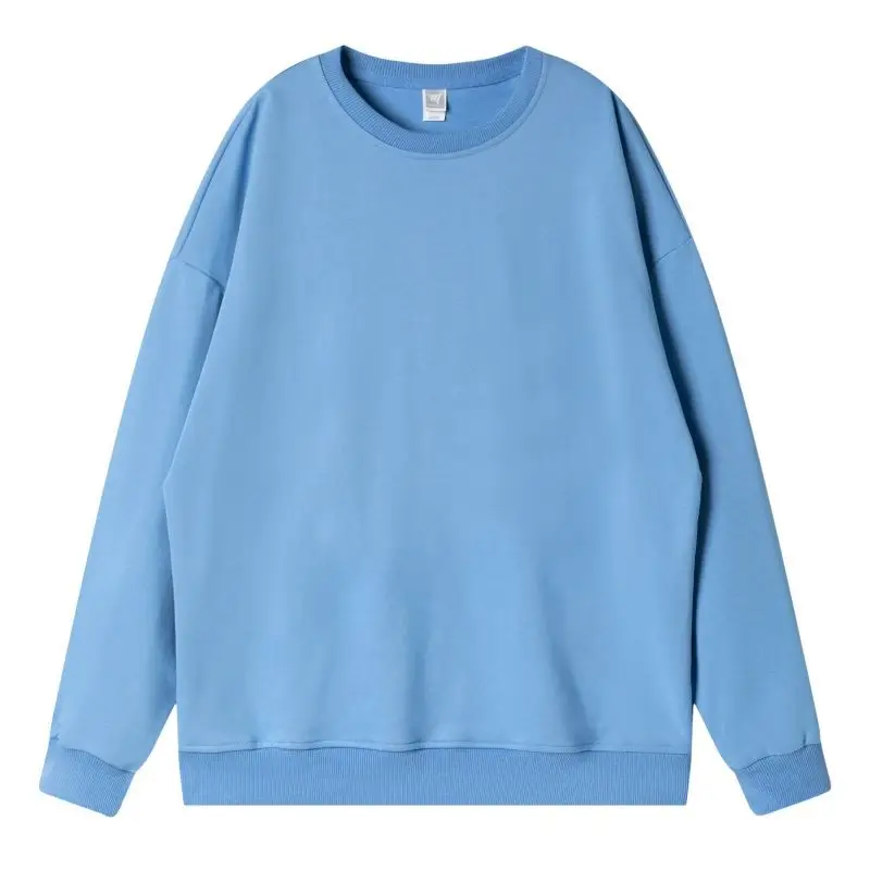 300g Cotton Terry Knit Sweatshirt Large Teal