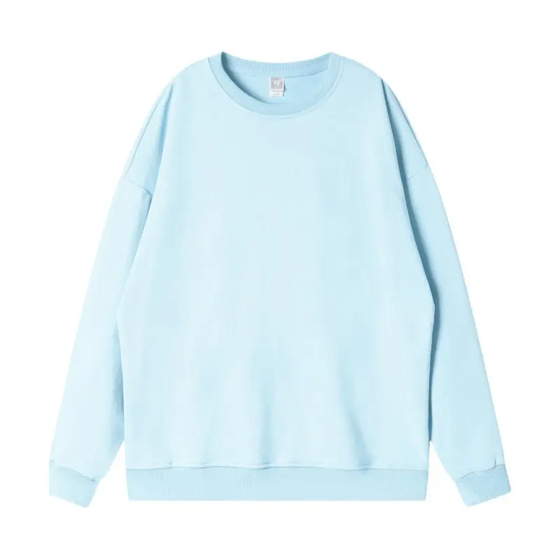 300g Cotton Terry Knit Sweatshirt Large Teal