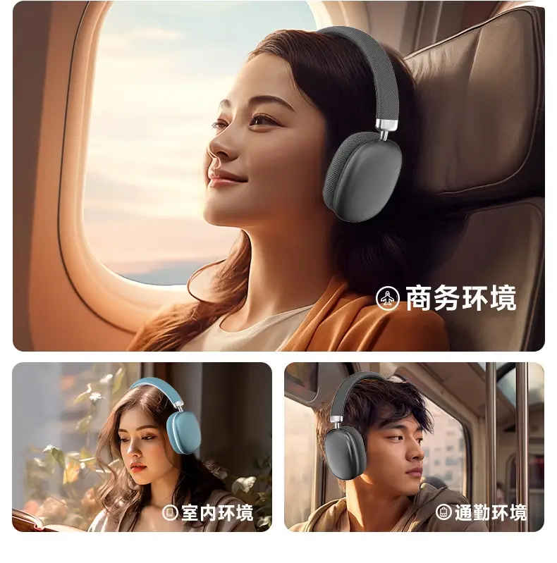 Pink Bluetooth 5.3 Over-Ear Headphones with Cotton Ear Pads — feature 14