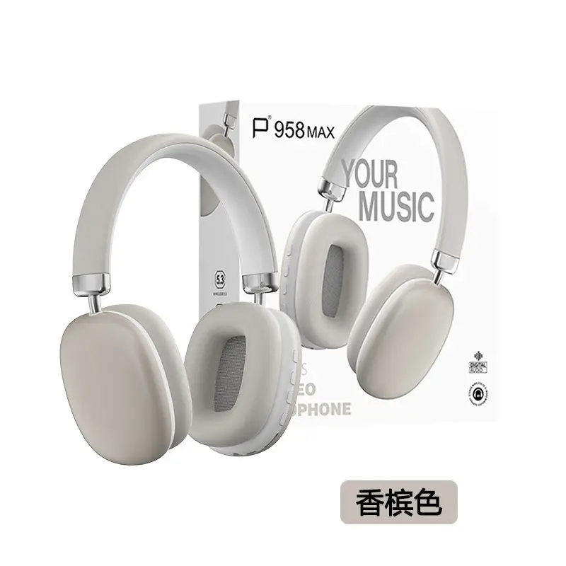 Pink Bluetooth 5.3 Over-Ear Headphones with Cotton Ear Pads