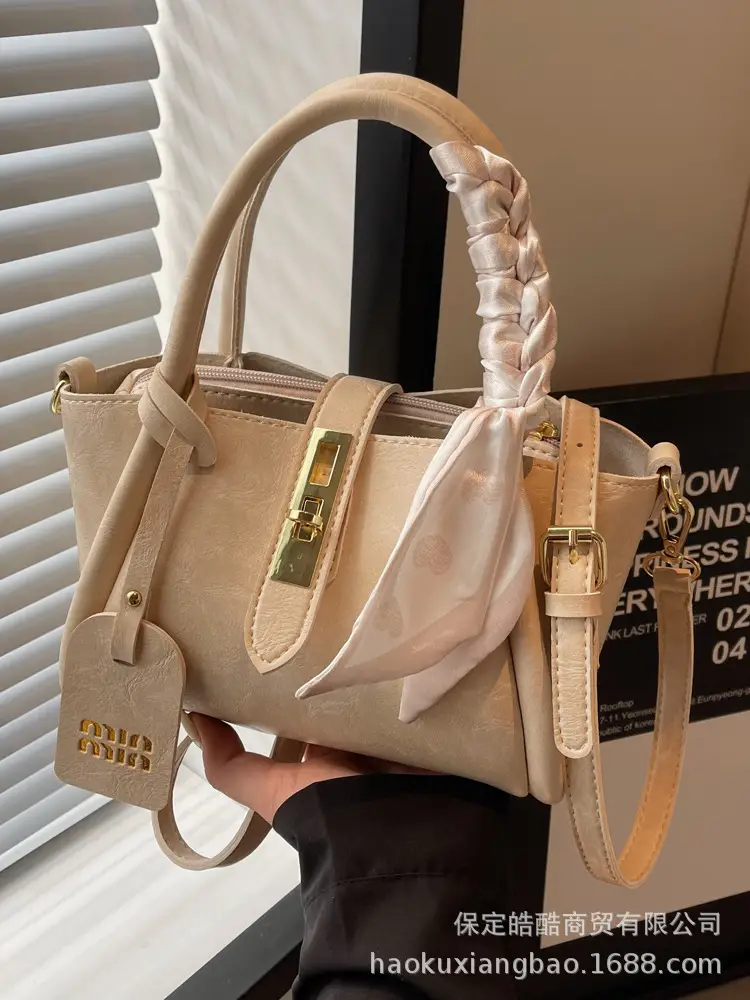Women's Brown Satchel Shoulder Bag 2024 Autumn Winter - Image 9