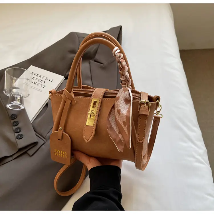 Women's Brown Satchel Shoulder Bag 2024 Autumn Winter — feature 27