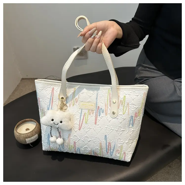 Women's Canvas Embroidered Shoulder Bag Large Capacity 2024 - Image 9