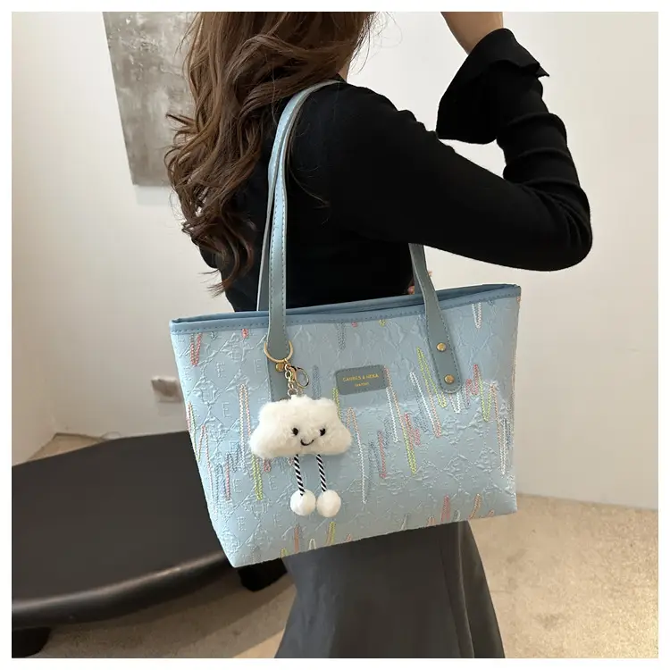 Women's Canvas Embroidered Shoulder Bag Large Capacity 2024 — feature 13