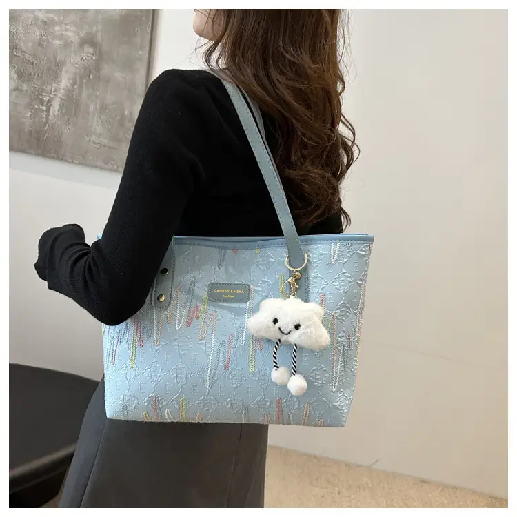 Women's Canvas Embroidered Shoulder Bag Large Capacity 2024 — feature 14
